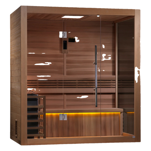 Golden Designs Forssa 3-Person Corner Traditional Sauna GDI-7203-01
