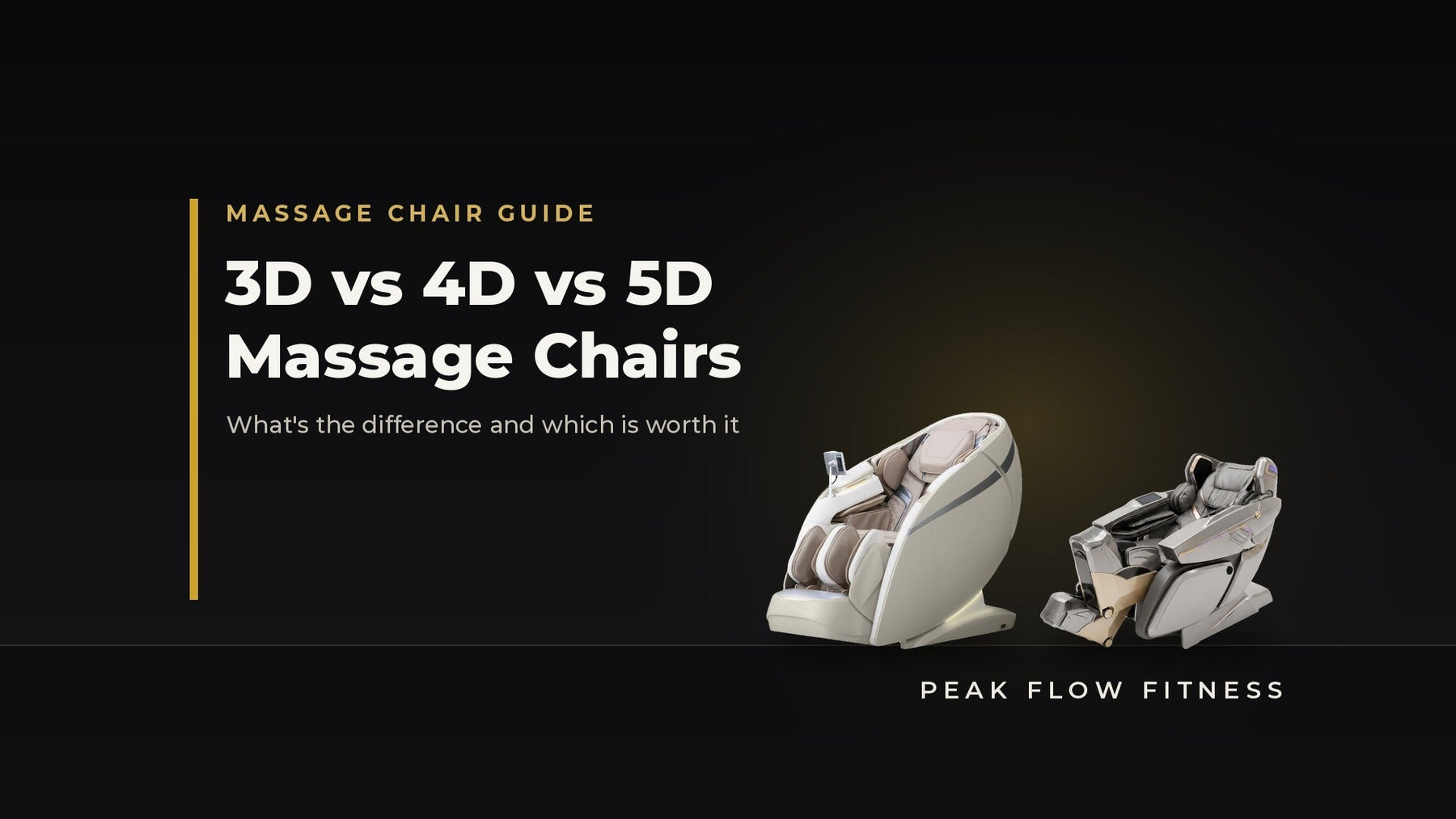 3D vs 4D vs 5D Massage Chairs: What's the Difference and Which Is Worth It? - Peak Flow Fitness