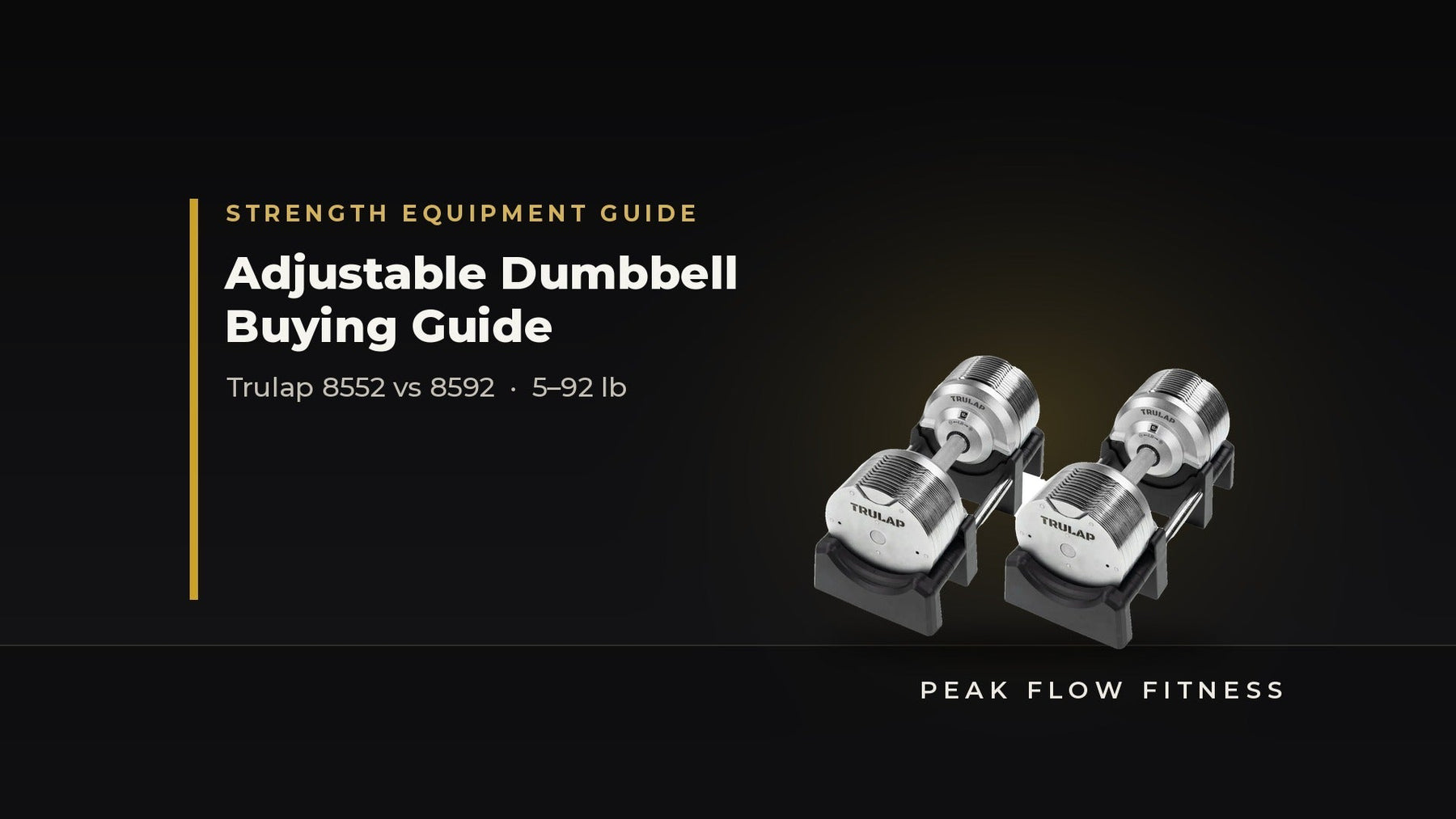Adjustable dumbbell buying guide — Trulap 8592 G4 adjustable dumbbells