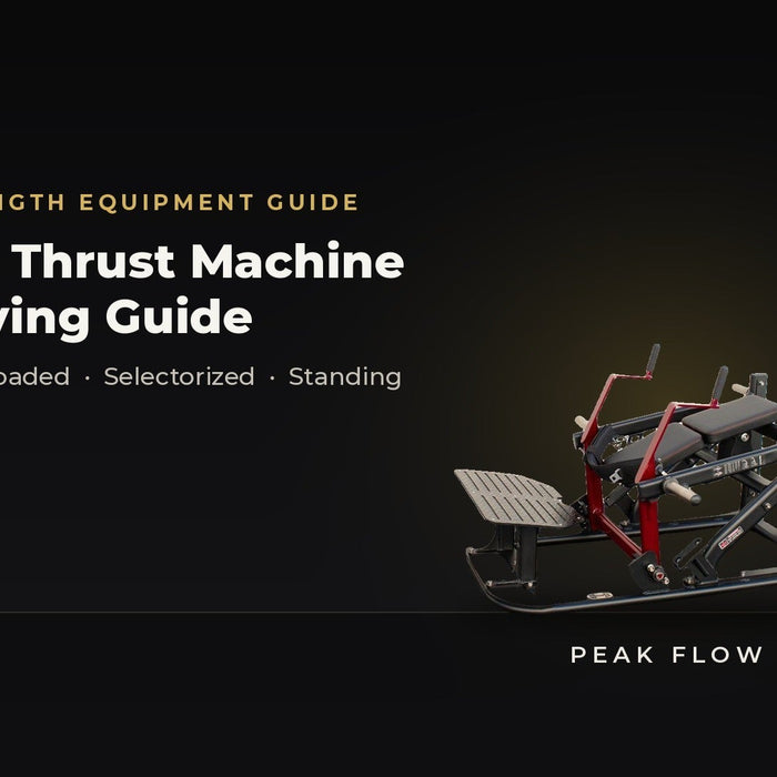 Hip thrust machine buying guide — Muscle D Pro Strength plate-loaded hip thruster