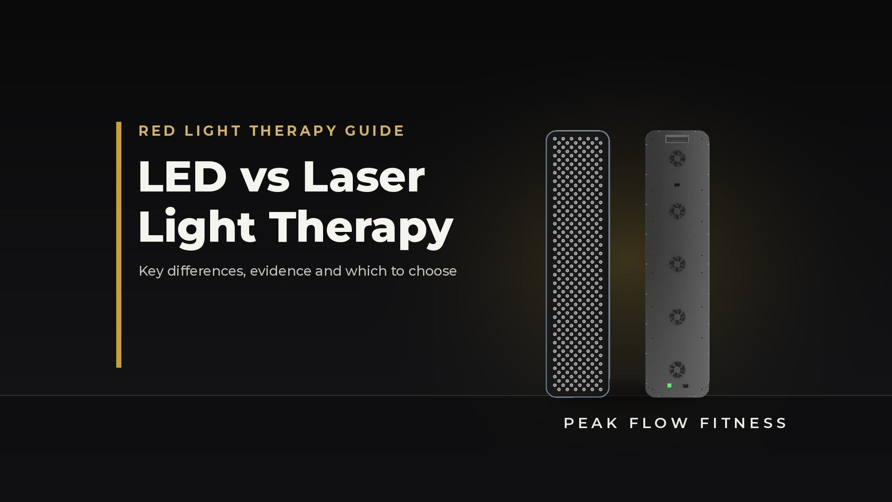 LED vs Laser Light Therapy: Key Differences, Evidence, and Which to Choose - Peak Flow Fitness