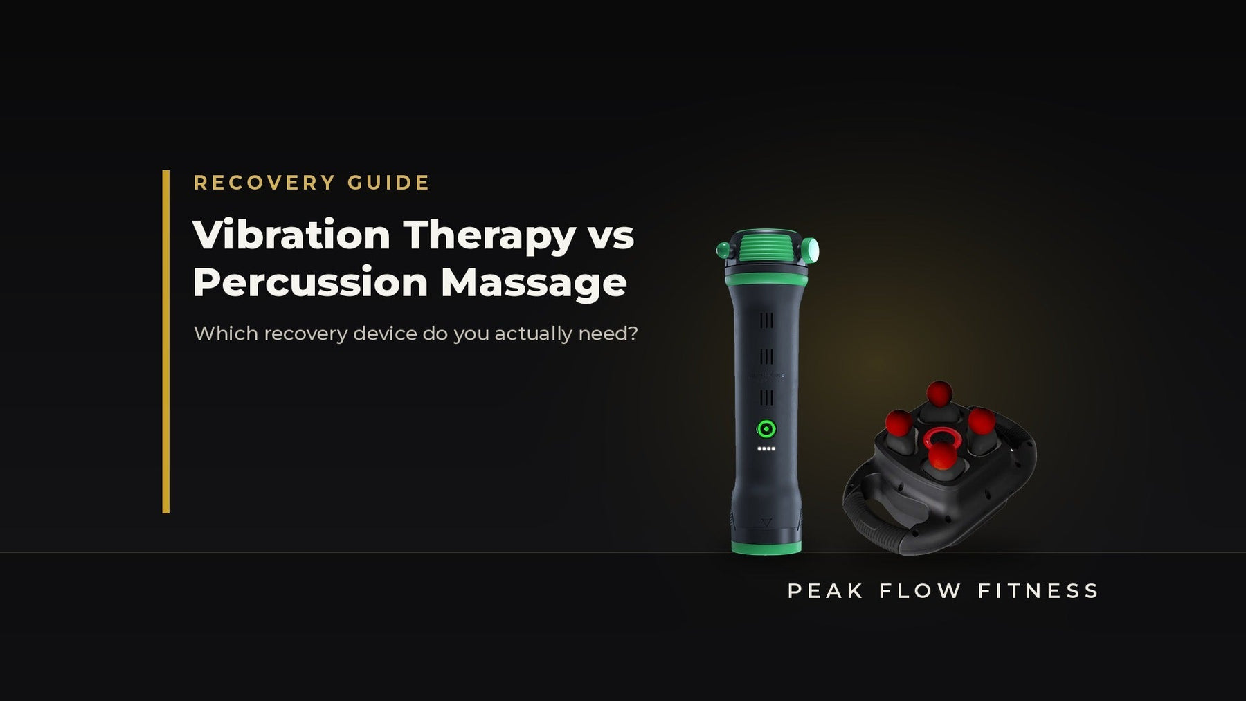 Vibration therapy vs percussion massage — Rapid Release Pro3+ and a handheld percussion massager