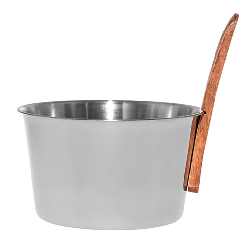 4Living Straight Handle Sauna Bucket Sauna Bucket, Steel