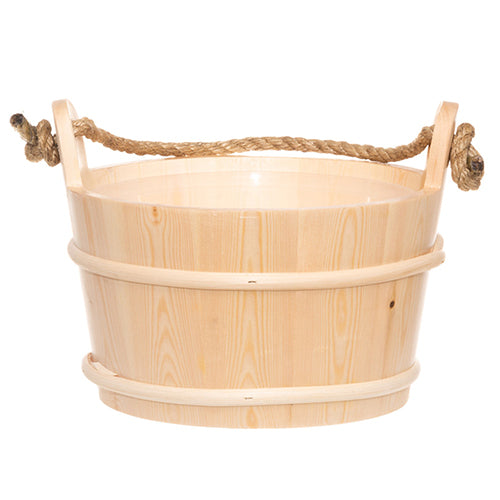 4Living Rope Handle Sauna Bucket Sauna Bucket, Spruce, Rope Handle, 4L - image 2
