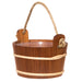 4Living Rope Handle Sauna Bucket Sauna Bucket, Thermo-Alder