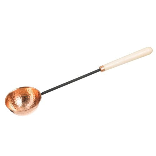 4Living Collection Sauna Ladle Sauna Ladle, Copper, Wooden Handle, 19"