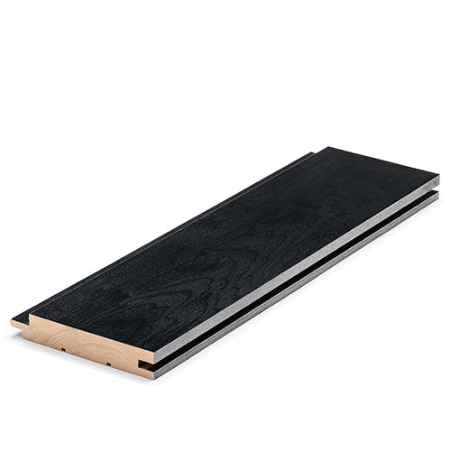 PROSAUNAS Aspen Midnight Black 1x4 (15mm x 90mm) T&G STS4 Sauna Wood
