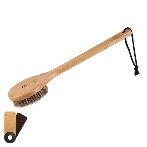 Rento Bath Brush Bath Brush, Oil-Treated Bamboo, Natural Bristles