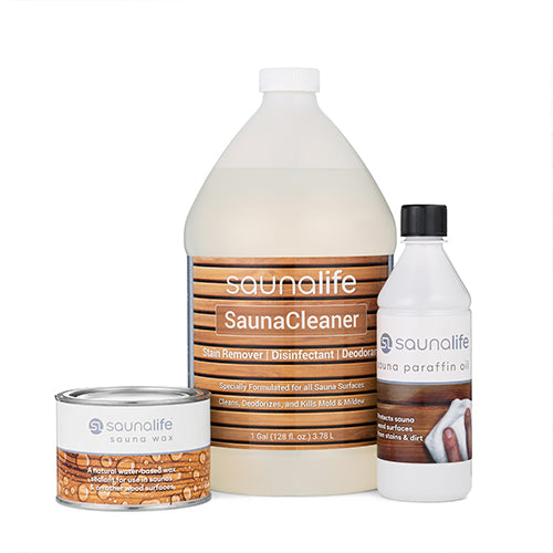 SaunaLife Sauna Care Package Sauna Wax, Sauna Paraffin Oil