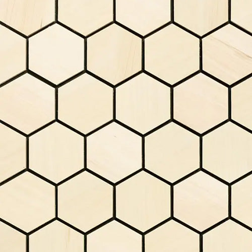 PROSAUNAS Hive Aspen Sauna Wall Panels, Hexagon Pattern, Natural Aspen - image 4