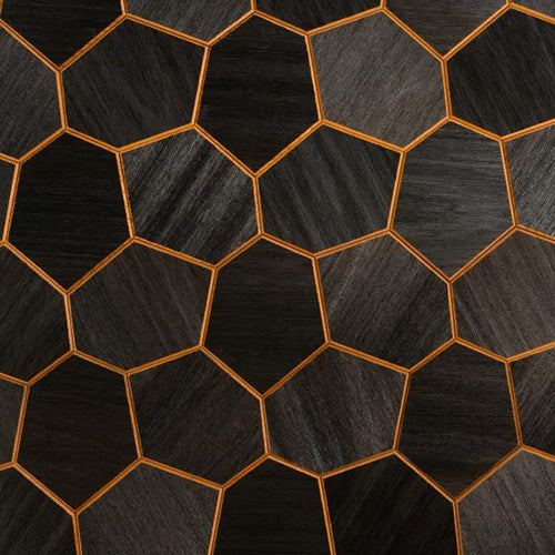 PROSAUNAS Modern Black Sauna Wall Panels, Irregular Hexagon Pattern - image 4