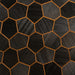 PROSAUNAS Modern Black Sauna Wall Panels, Irregular Hexagon Pattern - image 4