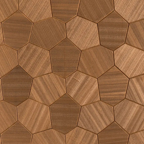 PROSAUNAS Modern Thermo Sauna Wall Panels, Irregular Hexagon Pattern - image 4