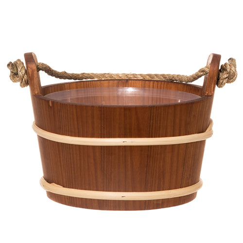 4Living Rope Handle Sauna Bucket Sauna Bucket, Thermo-Alder - image 2