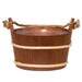 4Living Rope Handle Sauna Bucket Sauna Bucket, Thermo-Alder - image 2