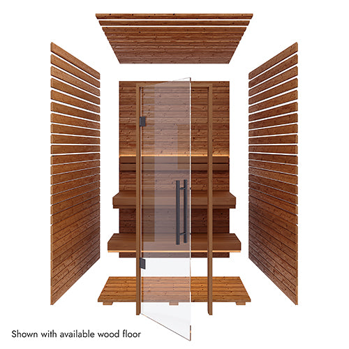 SaunaLife HST77 Luxury 7’ x 7’ Indoor Finnish Sauna Kit Precision - image 19