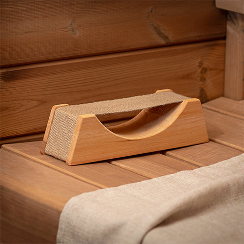 PROSAUNAS Ergo-Headrest Wood Sauna Headrest w/Cloth Neck Support - image 3