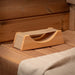 PROSAUNAS Ergo-Headrest Wood Sauna Headrest w/Cloth Neck Support - image 3