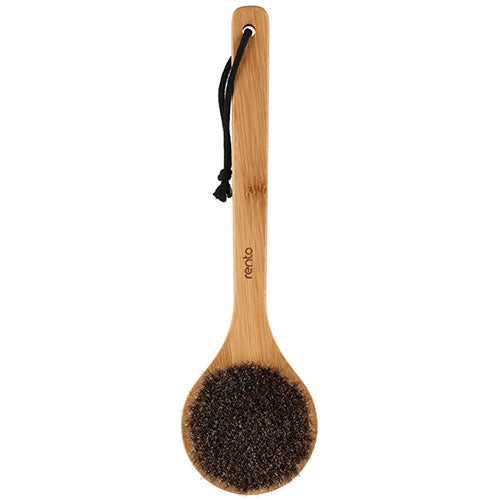 Rento Bath Brush Bath Brush, Oil-Treated Bamboo, Natural Bristles - image 4