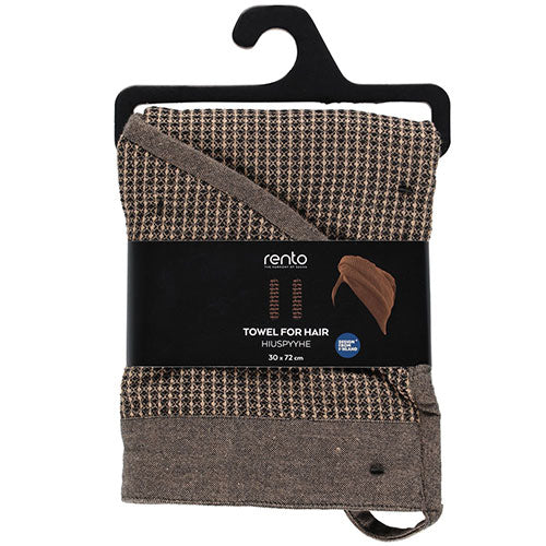 Rento Kenno Hair Towel Hair Towel, Coconut Shell Button - image 3