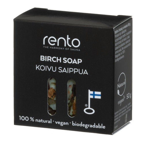 Rento Birch Soap Bar Natural Birch Soap Bar, Vegan, 50G - image 4