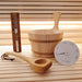 SaunaLife Essentials Set 1 Wood Sauna Bucket and Ladle Set w/ Sand - image 2