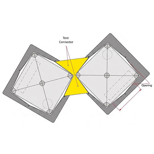 SaunaLife SaunaTrekker Tent Connector Zip-In Insulated Tent Connection - image 2
