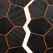 PROSAUNAS Modern Black Sauna Wall Panels, Irregular Hexagon Pattern - image 3