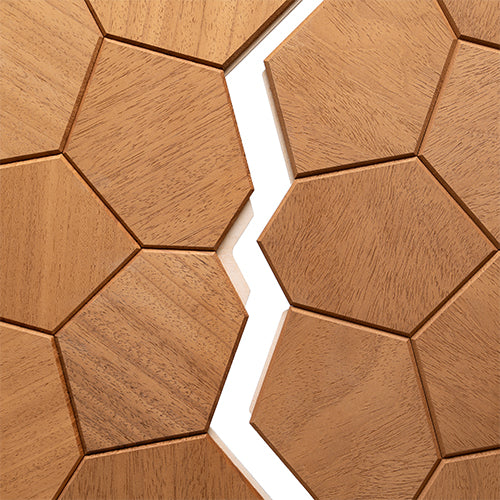 PROSAUNAS Modern Thermo Sauna Wall Panels, Irregular Hexagon Pattern - image 3