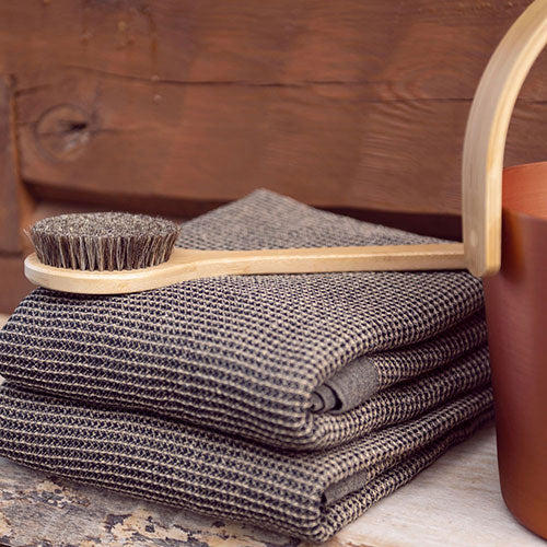 Rento Bath Brush Bath Brush, Oil-Treated Bamboo, Natural Bristles - image 3