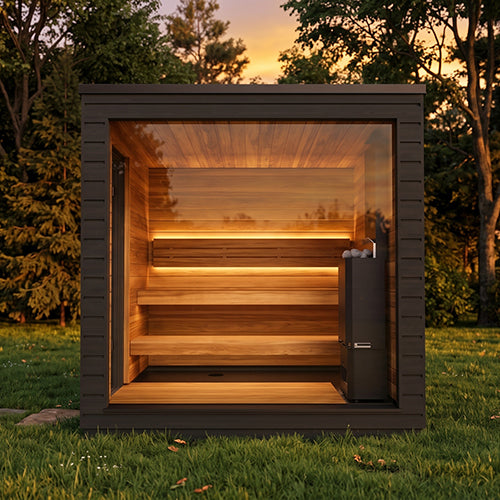 SaunaLife Model G6 Garden Series Fully-Assembled Outdoor Home Sauna - image 3