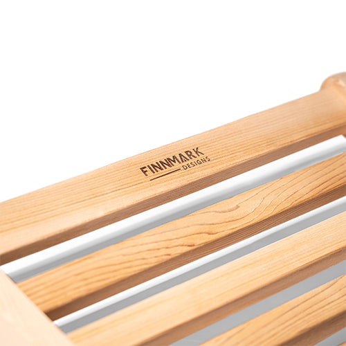 Finnmark Curve Canadian Red Cedar Ergonomic S-Shape Sauna Backrest - image 4
