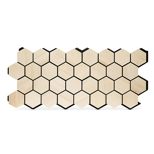 PROSAUNAS Hive Aspen Sauna Wall Panels, Hexagon Pattern, Natural Aspen - image 5