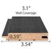 PROSAUNAS Aspen Brushed Midnight Black 1x4 (15mm x 90mm) T&G STS4 - image 4