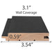 PROSAUNAS Aspen Midnight Black 1x4 (15mm x 90mm) T&G STS4 Sauna Wood - image 4