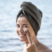 Rento Kenno Hair Towel Hair Towel, Coconut Shell Button - image 5