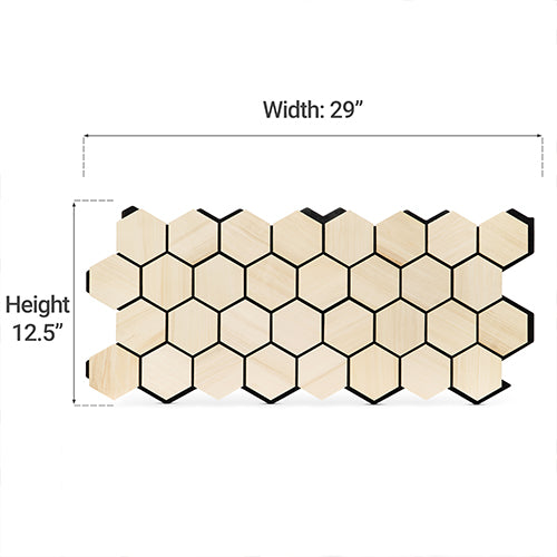 PROSAUNAS Hive Aspen Sauna Wall Panels, Hexagon Pattern, Natural Aspen - image 6