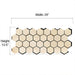 PROSAUNAS Hive Aspen Sauna Wall Panels, Hexagon Pattern, Natural Aspen - image 6