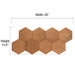PROSAUNAS Hive Thermo Sauna Wall Panels, Hexagon Pattern - image 6