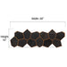 PROSAUNAS Modern Black Sauna Wall Panels, Irregular Hexagon Pattern - image 6