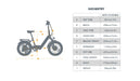EUNORAU E-BIKE US META20 1.0 — folded position