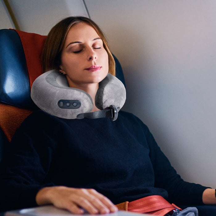 AmaMedic AM-1085AB Travel Pillow Portable Massager — side angle