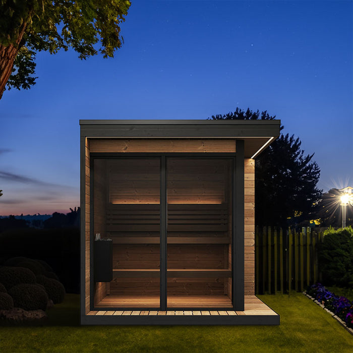 SaunaLife Model GL6 Garden Luxury Series Outdoor Home Sauna Kit - image 11