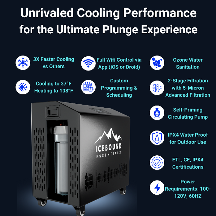 Icebound Essentials The Big Tex Endurance Plunge  + Chiller — control panel