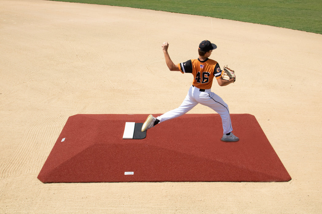 Trigon Sports Proper Pitch Tapered Pro Game Mound - 10" High - Clay — front view