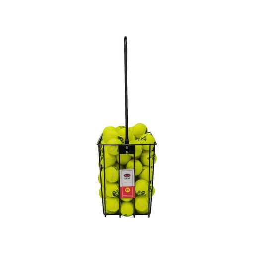 Lobster 85-ball tennis ball basket filled with tennis balls