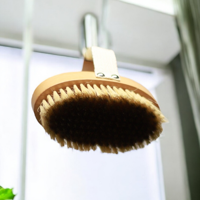 Therasage TheraBrush handheld dry brush with copper bristles, view 4 of 5