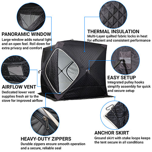 SaunaLife SaunaTrekker Portable Insulated Sauna Tent, Up to 4 Persons - image 2