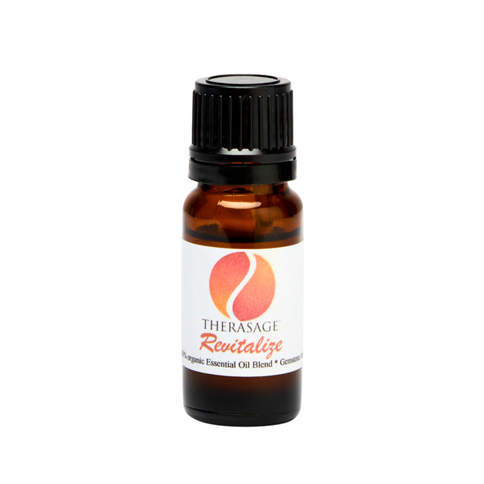 Therasage TheraEssentials organic essential oil blend 10 ml bottle, Revitalize blend
