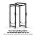XMARK Viper Power Rack — adjustment mechanism